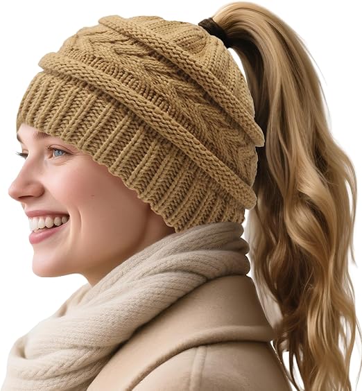 PoniBelle™- Winter Ponytail Beanie
